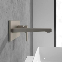 Baterie pentru lavoar Villeroy&Boch, Architectura Square, montaj încastrat, brushed nickel